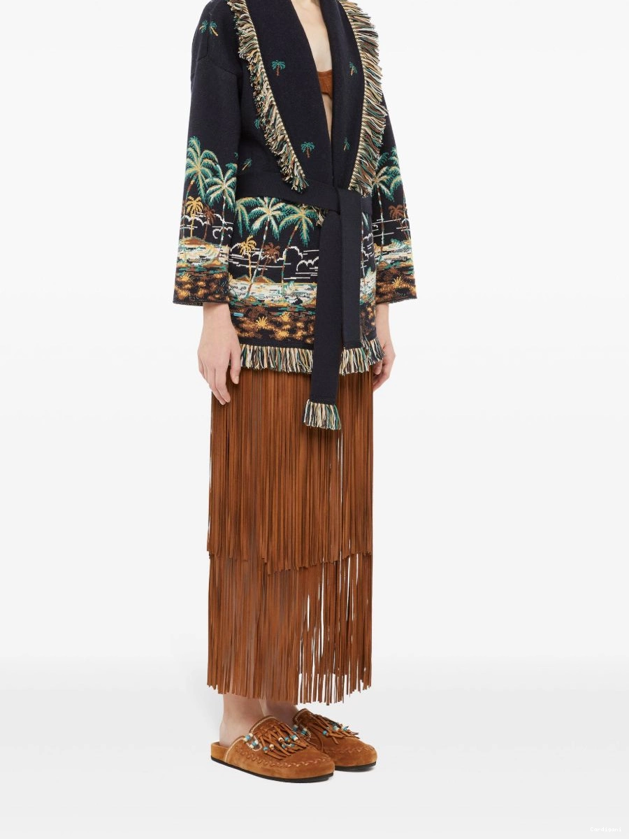 Affordable Women The Tale cardigan Alanui virgin-wool A Hawaiian Of 0426